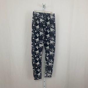 Poof woman fleece lined ghost leggings size s/m